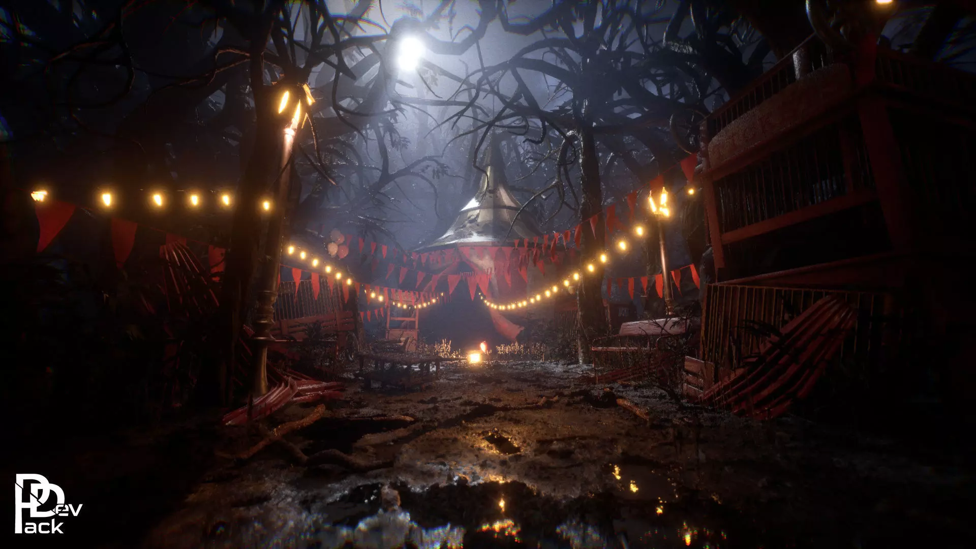 Creepy Circus 55 Assets Low-poly 3D model_0