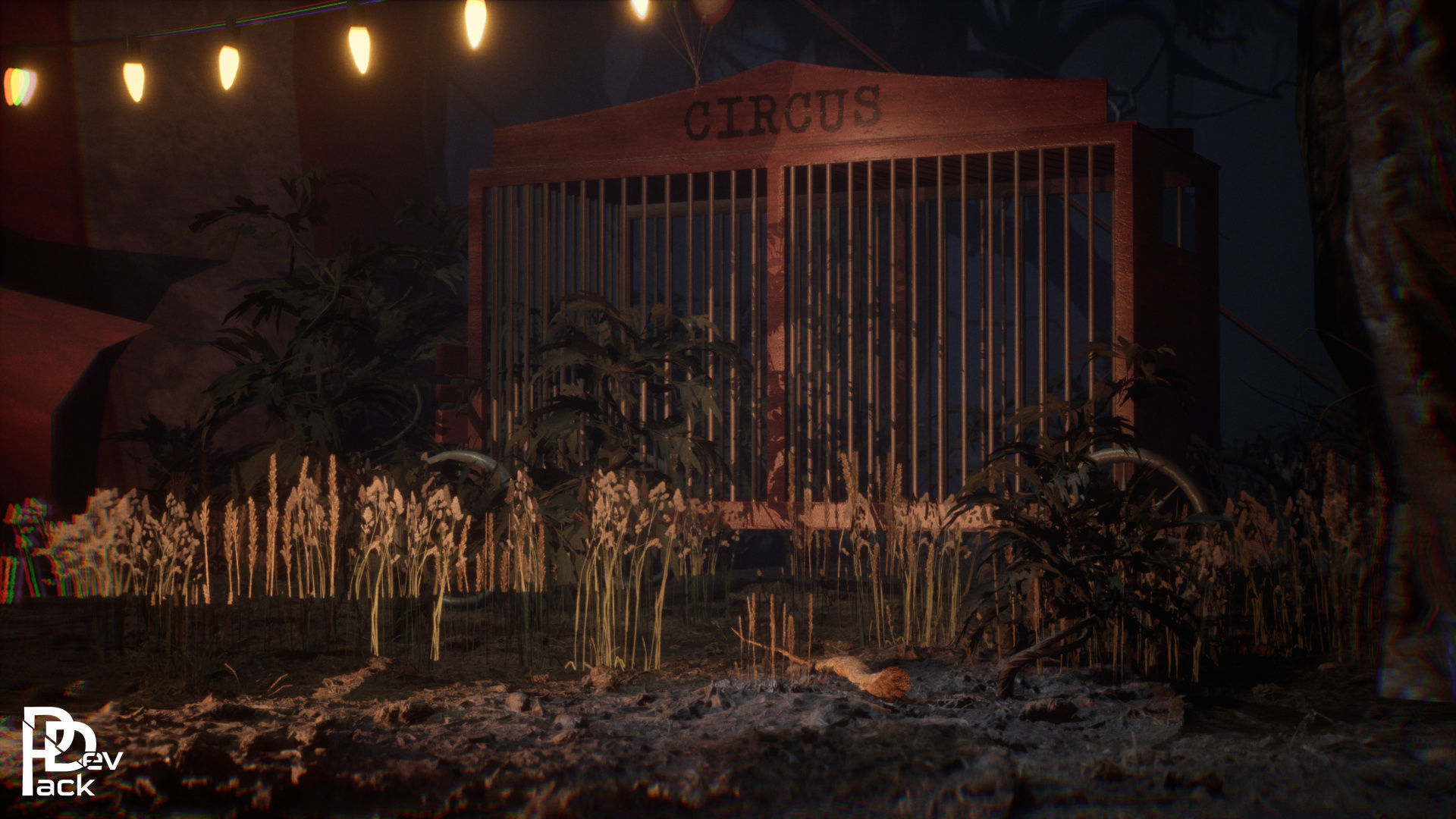 Creepy Circus 55 Assets Low-poly 3D model_8