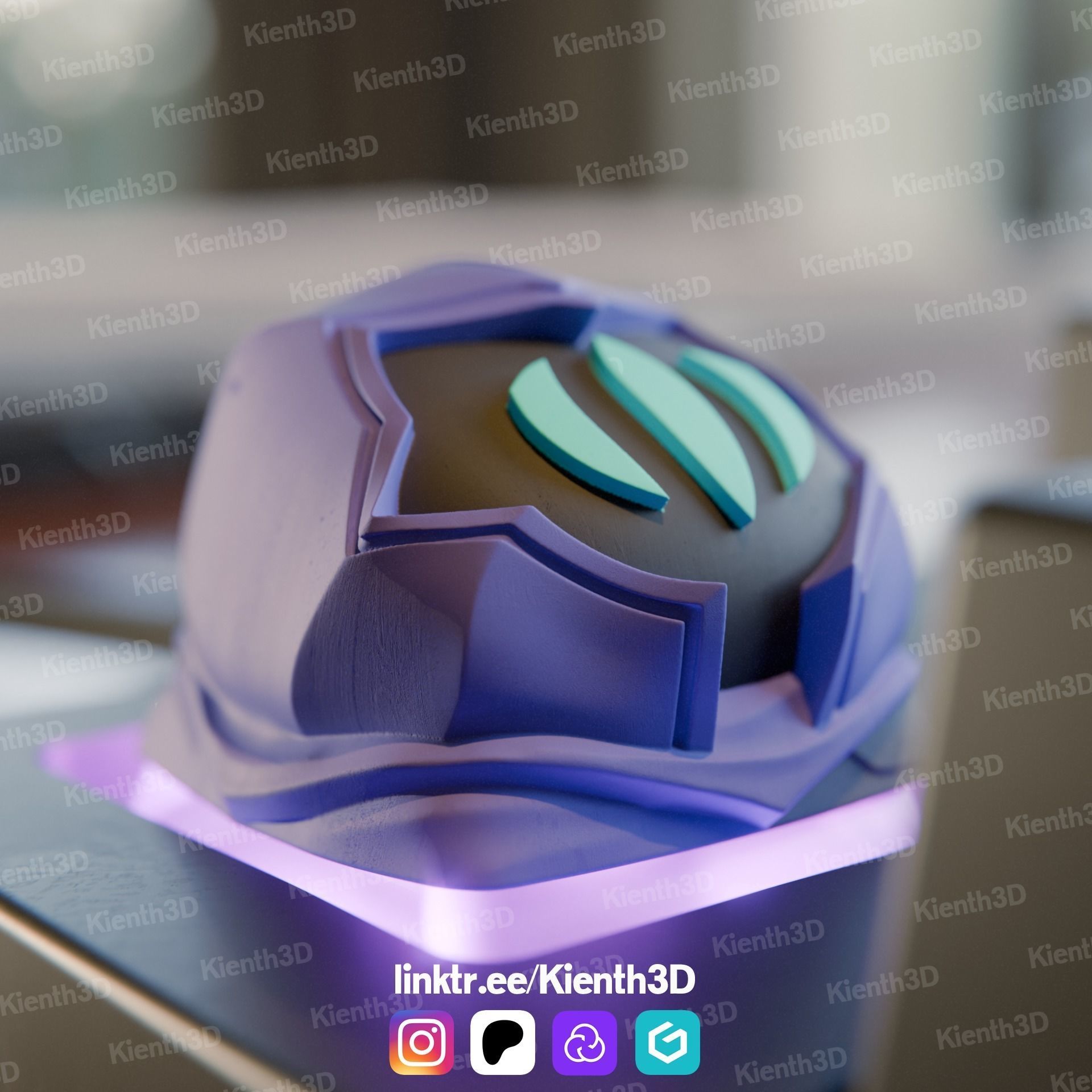Omen Valorant Keycap 3D print model_3