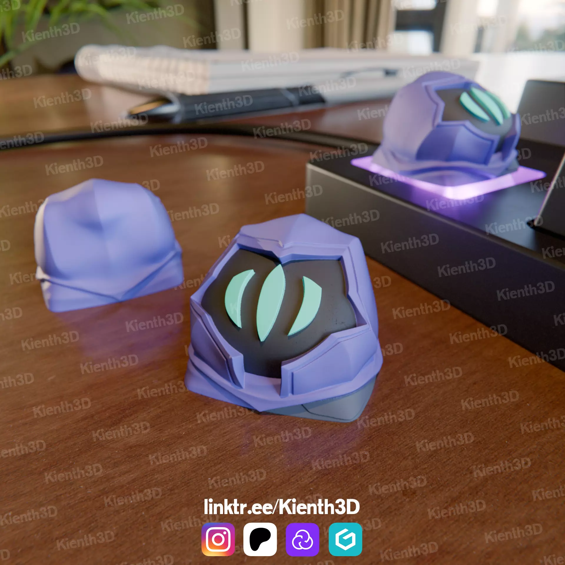 Omen Valorant Keycap 3D print model_0