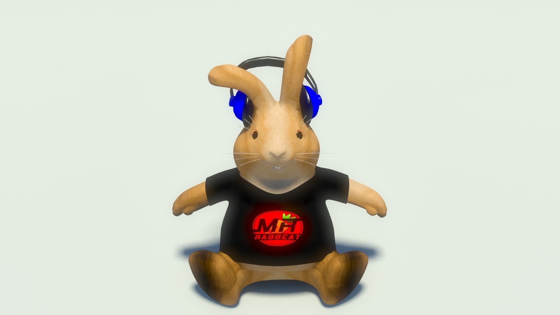 Plushie Rabbit  MR  Rabbeat 3D model_6