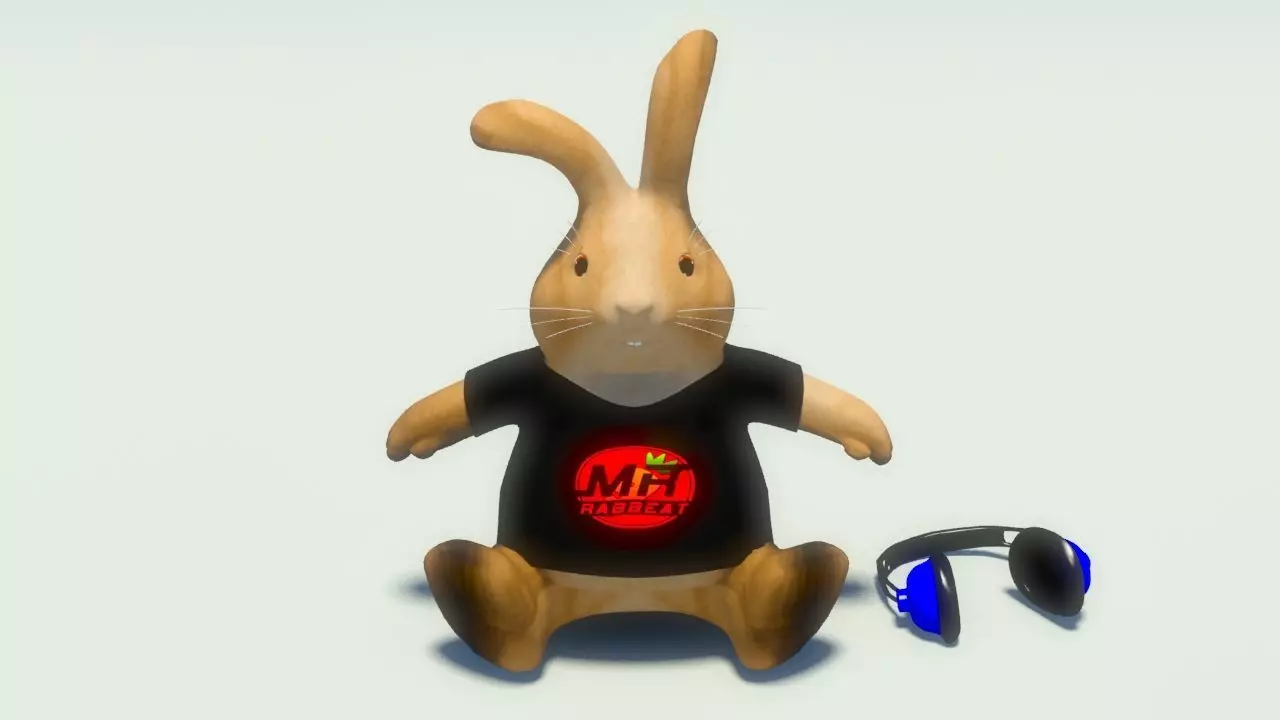Plushie Rabbit  MR  Rabbeat 3D model_0