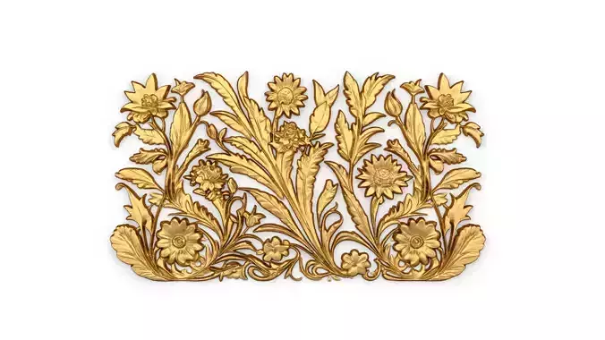 mural classic flowers decor ornament 12