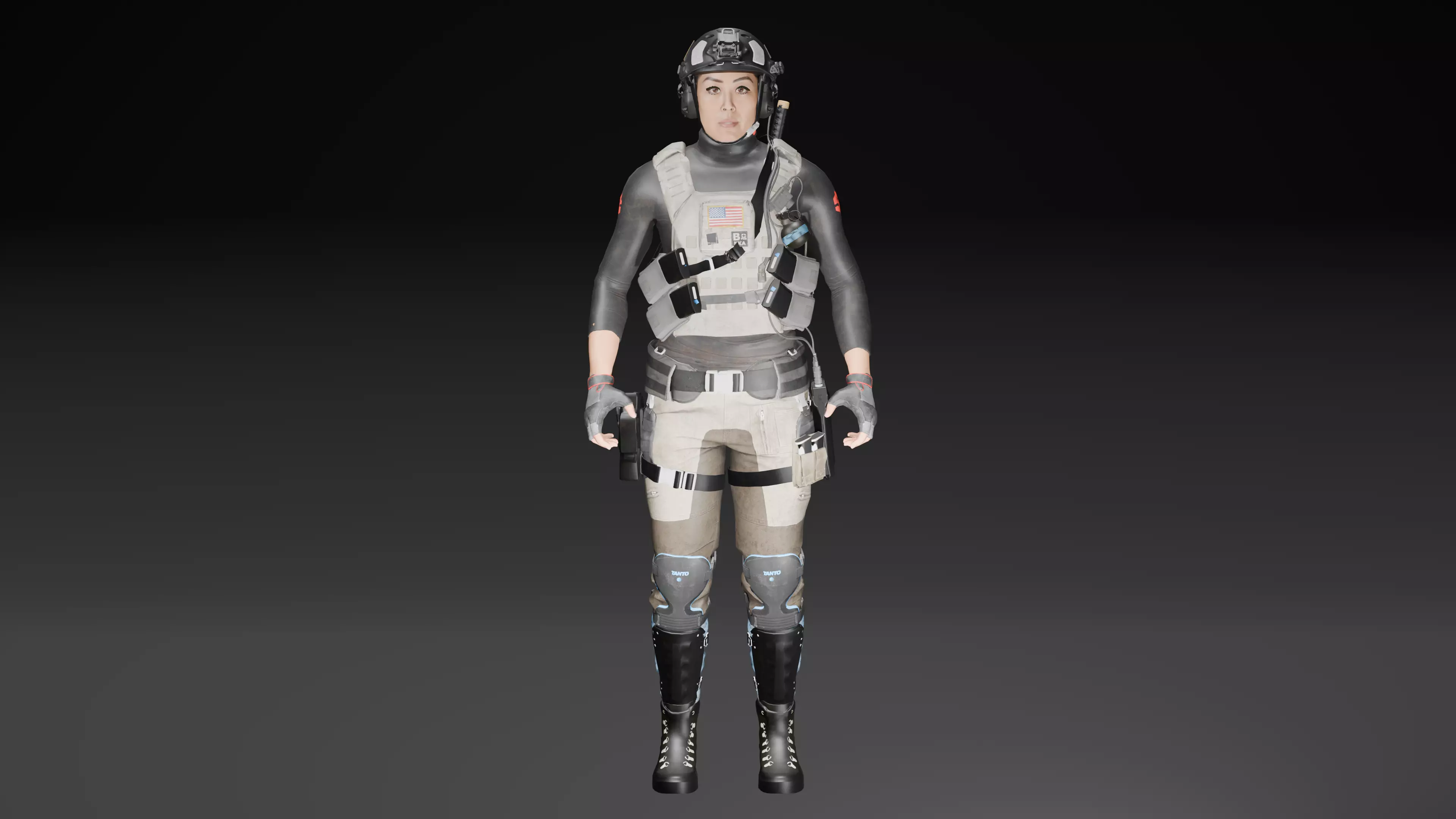 Akira Operator Skin Warzone 3D model