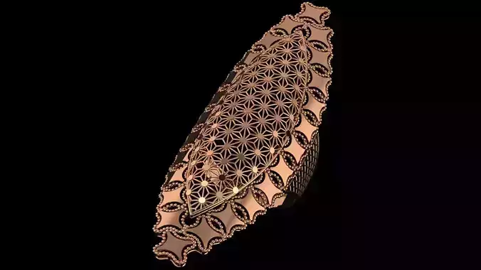 Flower Ultra Vision Wire Mesh Jewelry Plain Gold Ring