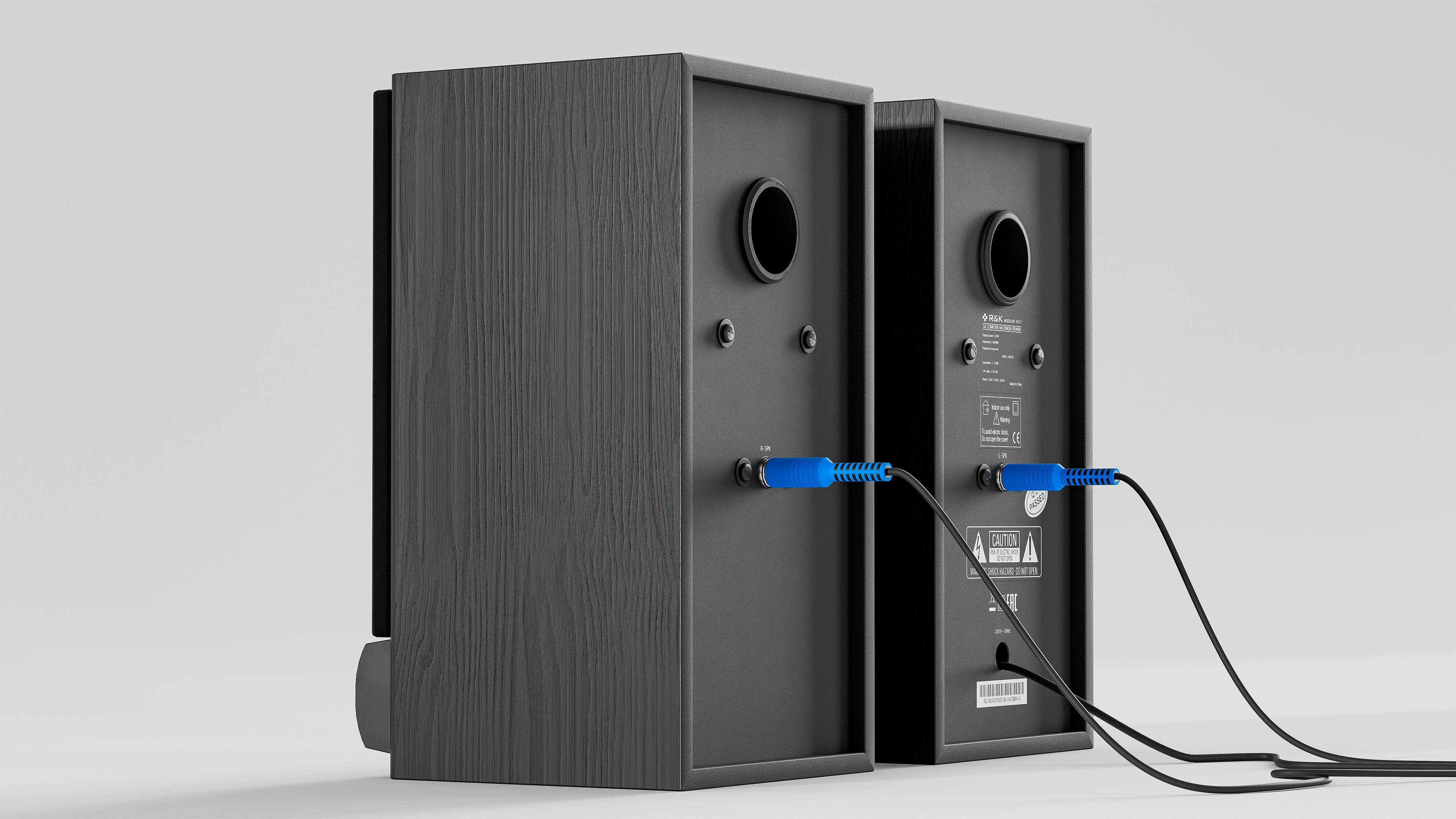 Desktop Speakers Low-poly 3D model_13