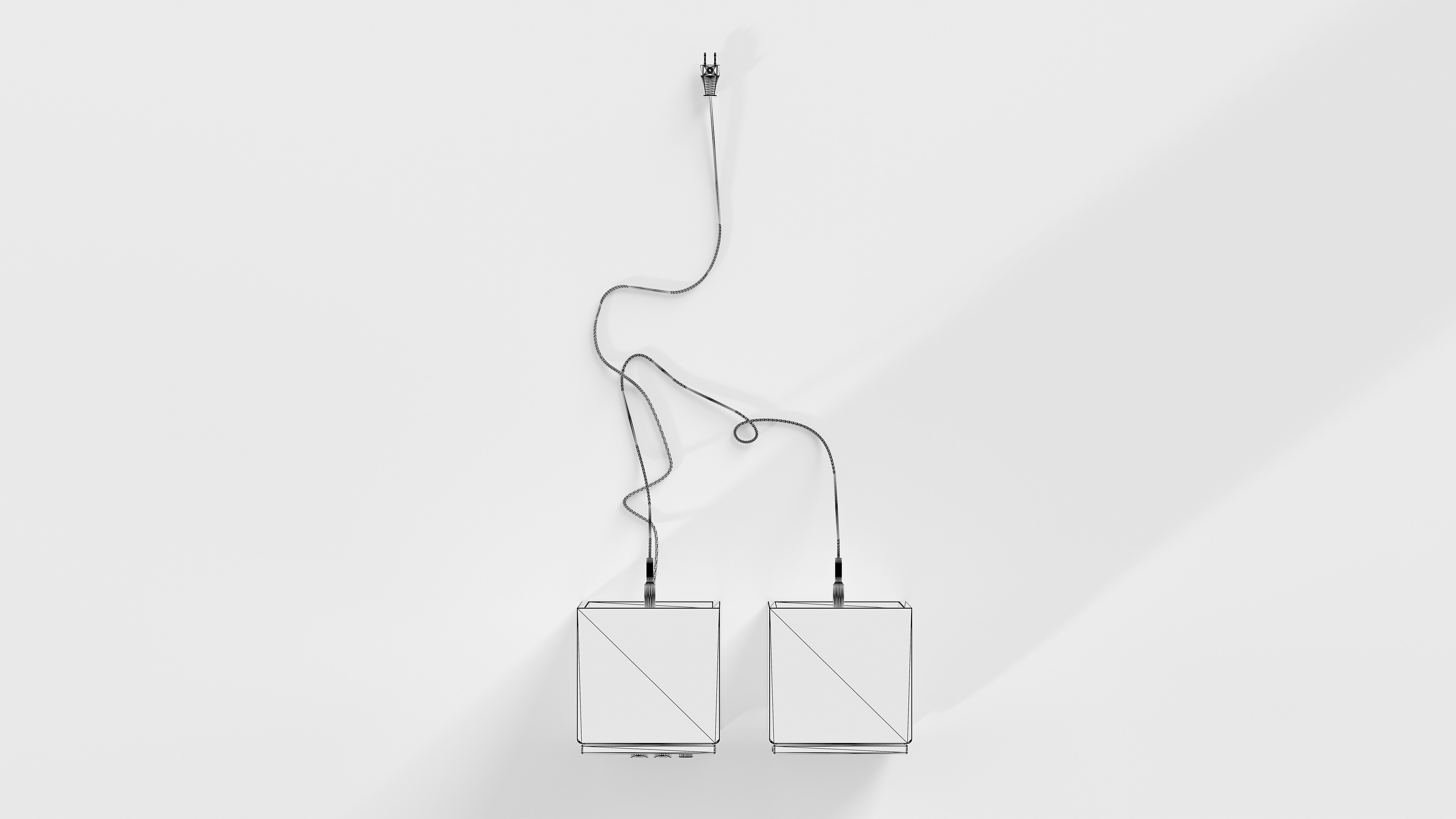 Desktop Speakers Low-poly 3D model_11