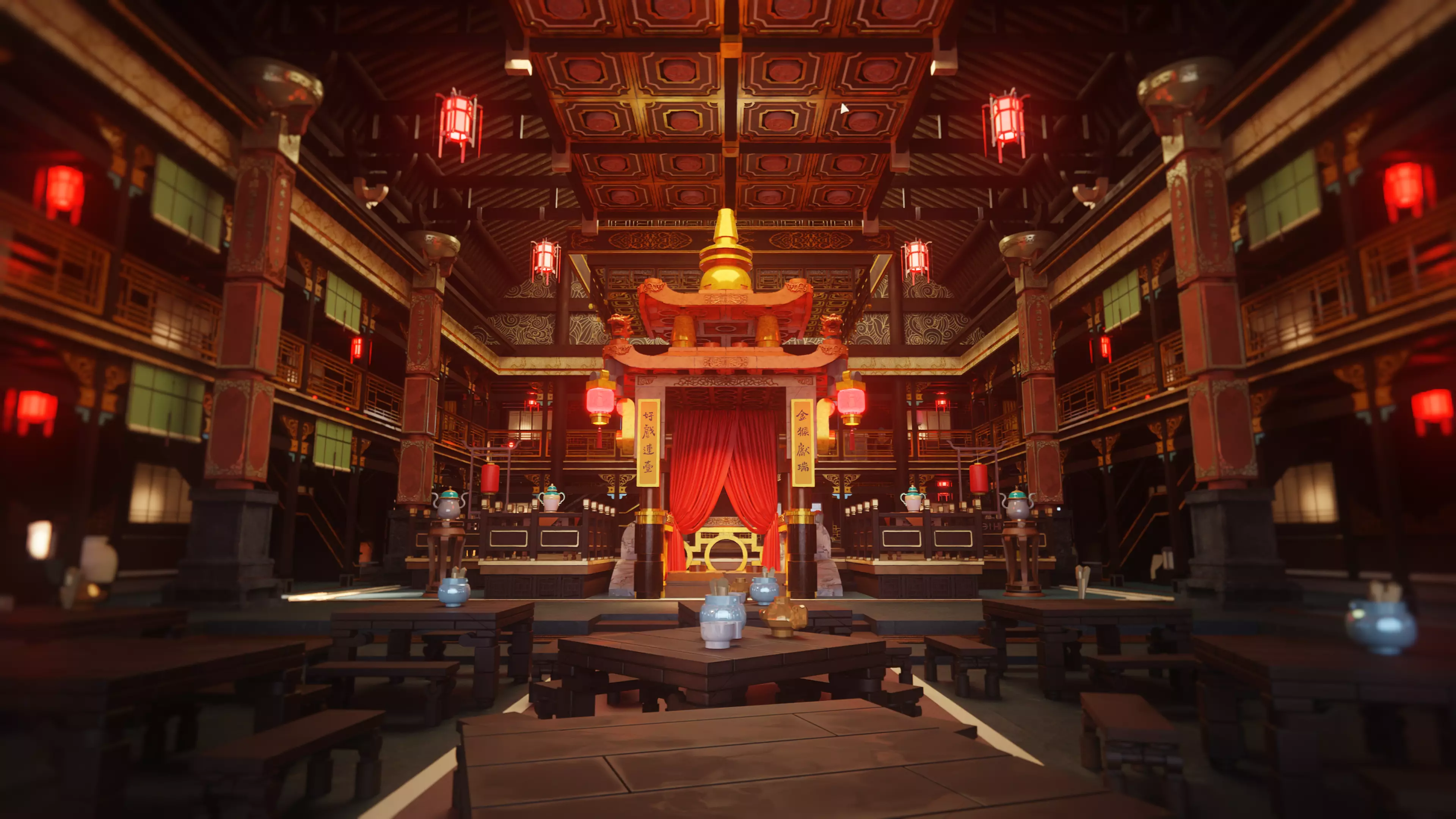 drama stage 3D model_0