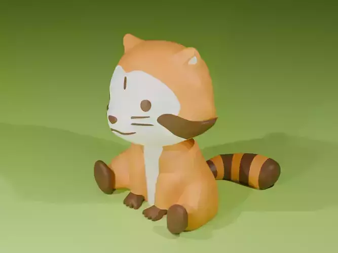 Sitting Rascal 3D print model