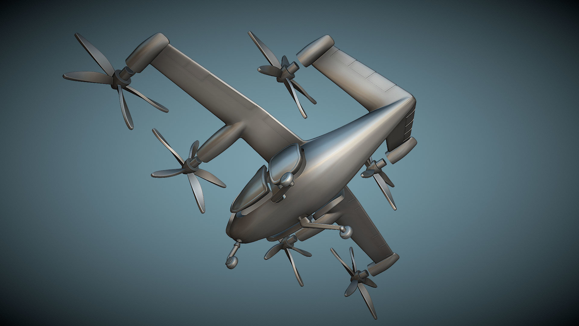 Joby Aviation S4 - 3D Printable Model 3D print model_4