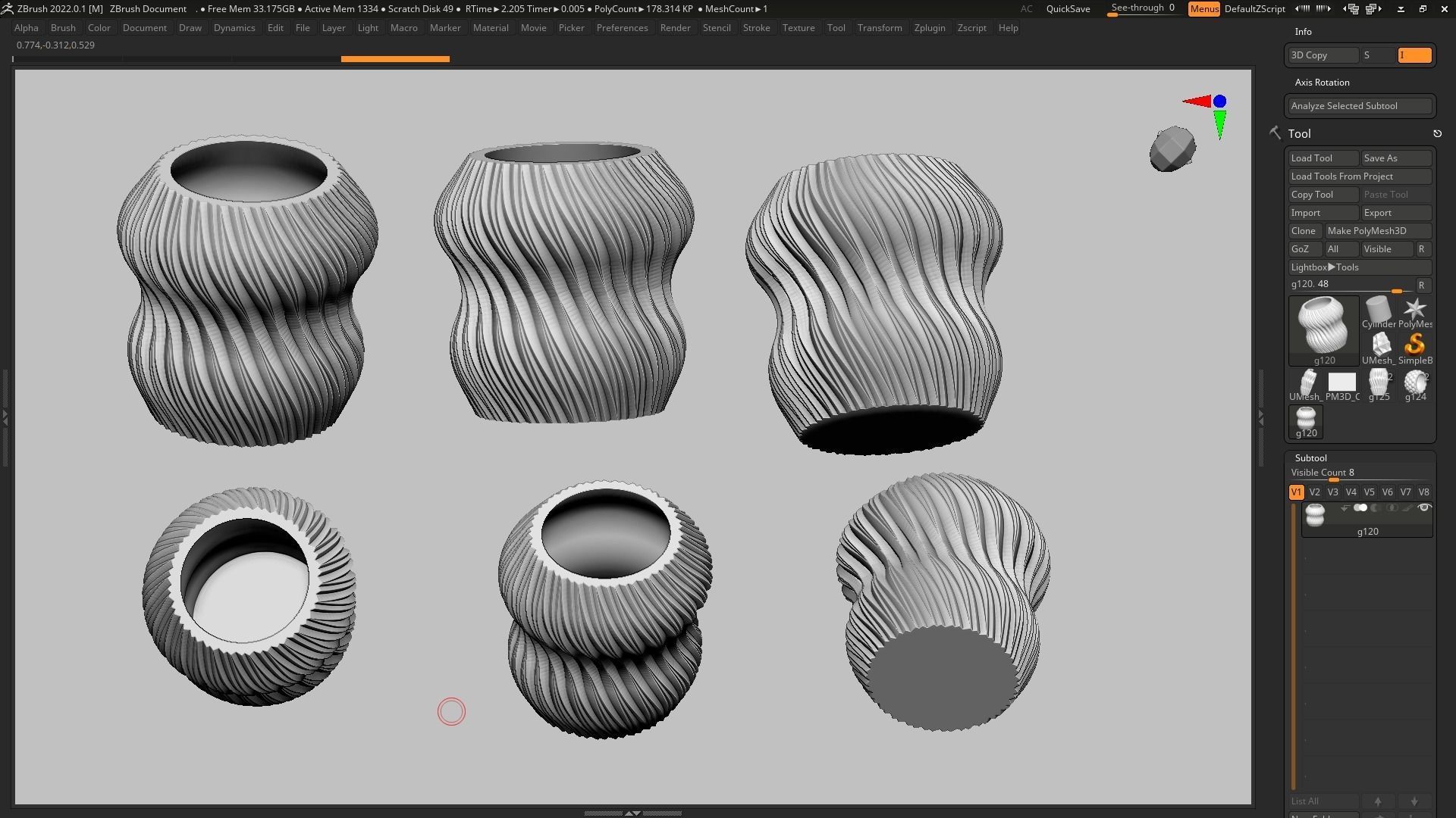 pot g120 3D print model_7