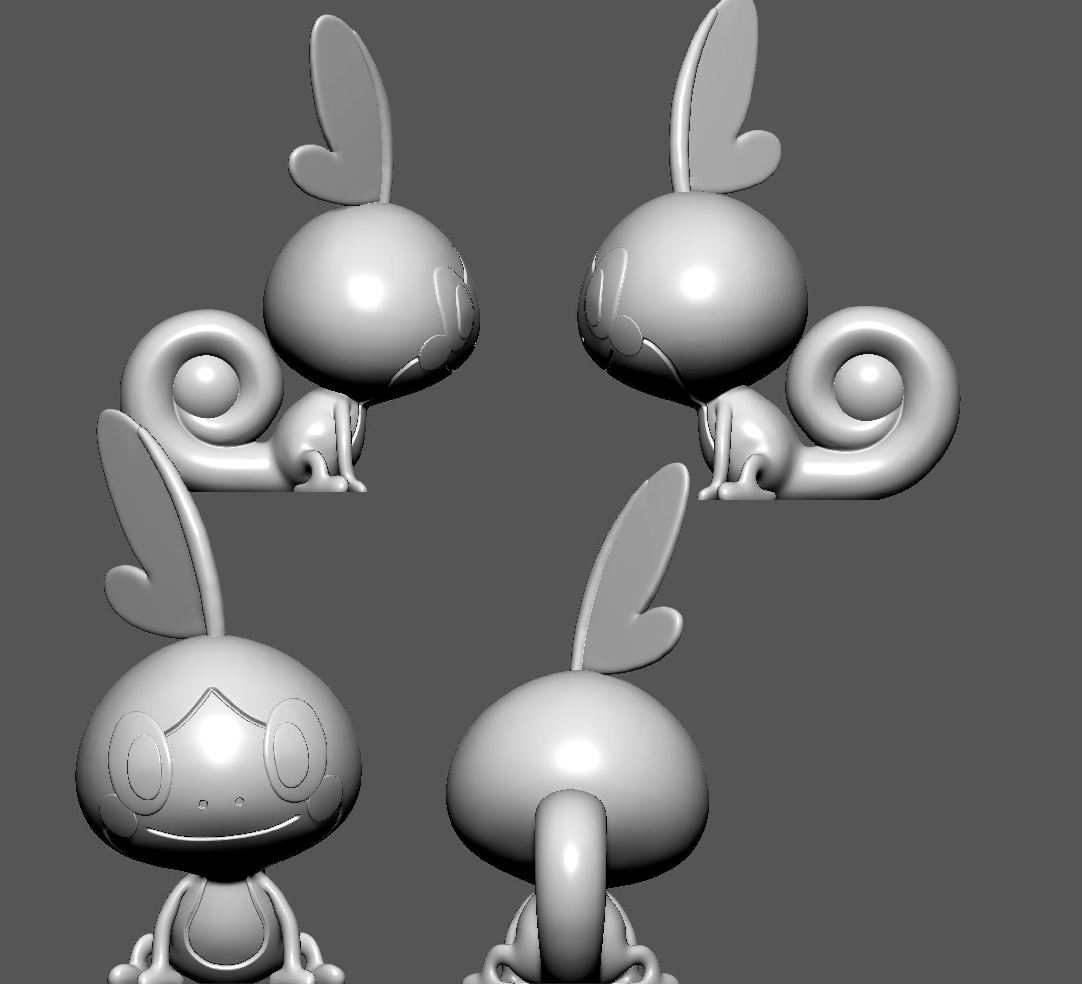 Pokemon - Sobble  with 2 poses 3D print model_3