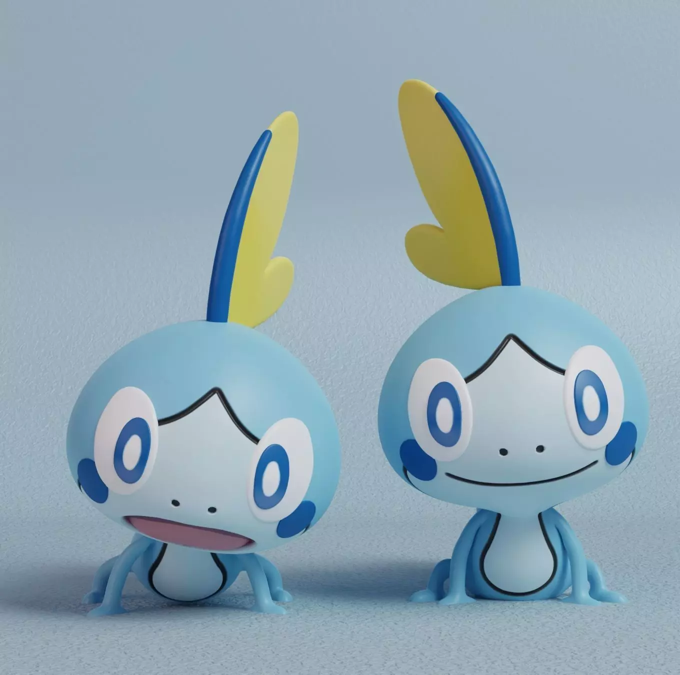 Pokemon - Sobble  with 2 poses 3D print model_0