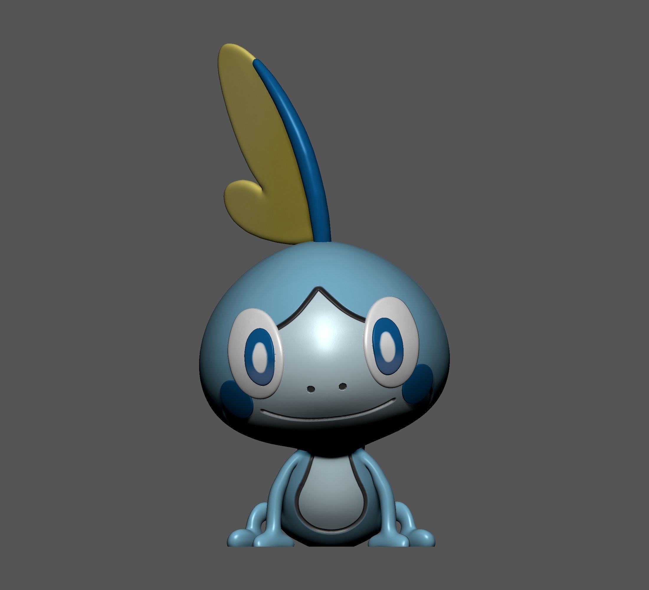 Pokemon - Sobble  with 2 poses 3D print model_1