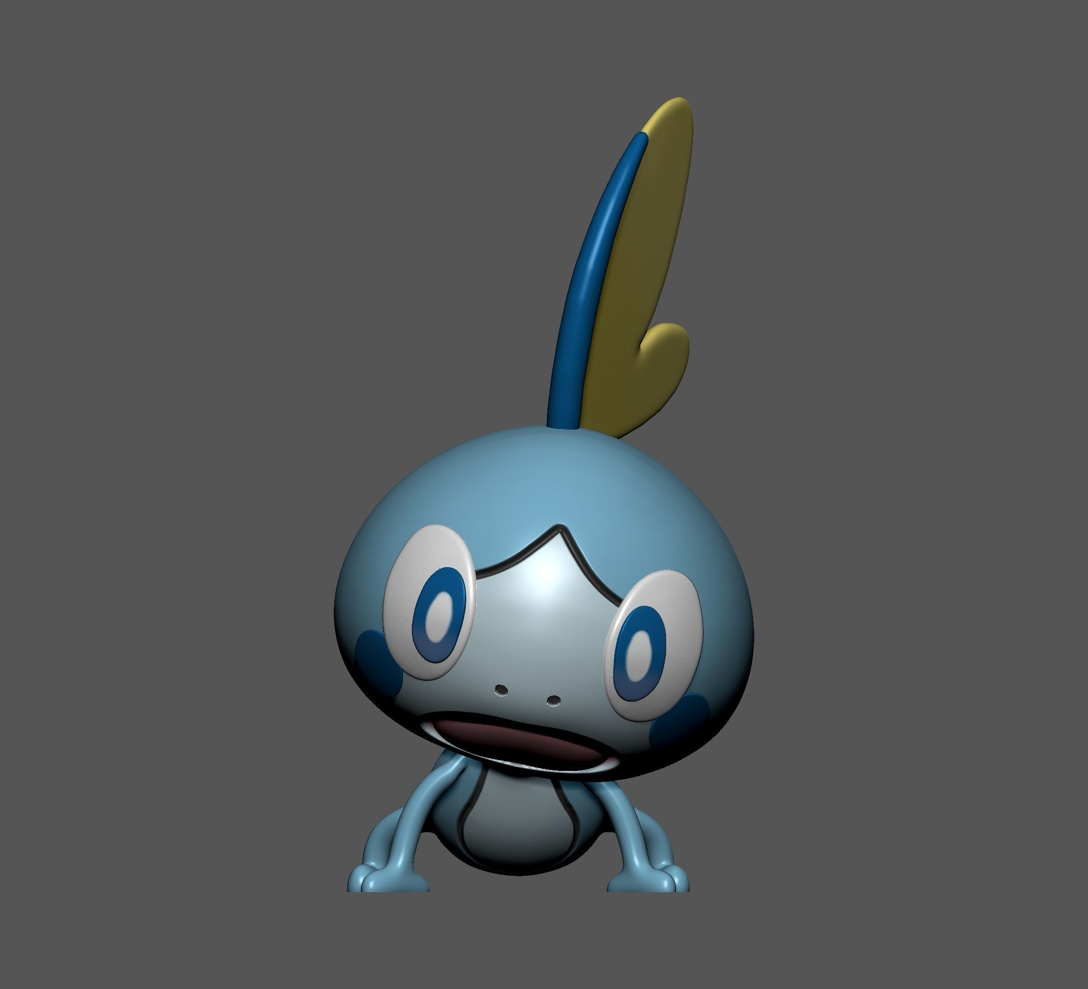 Pokemon - Sobble  with 2 poses 3D print model_5