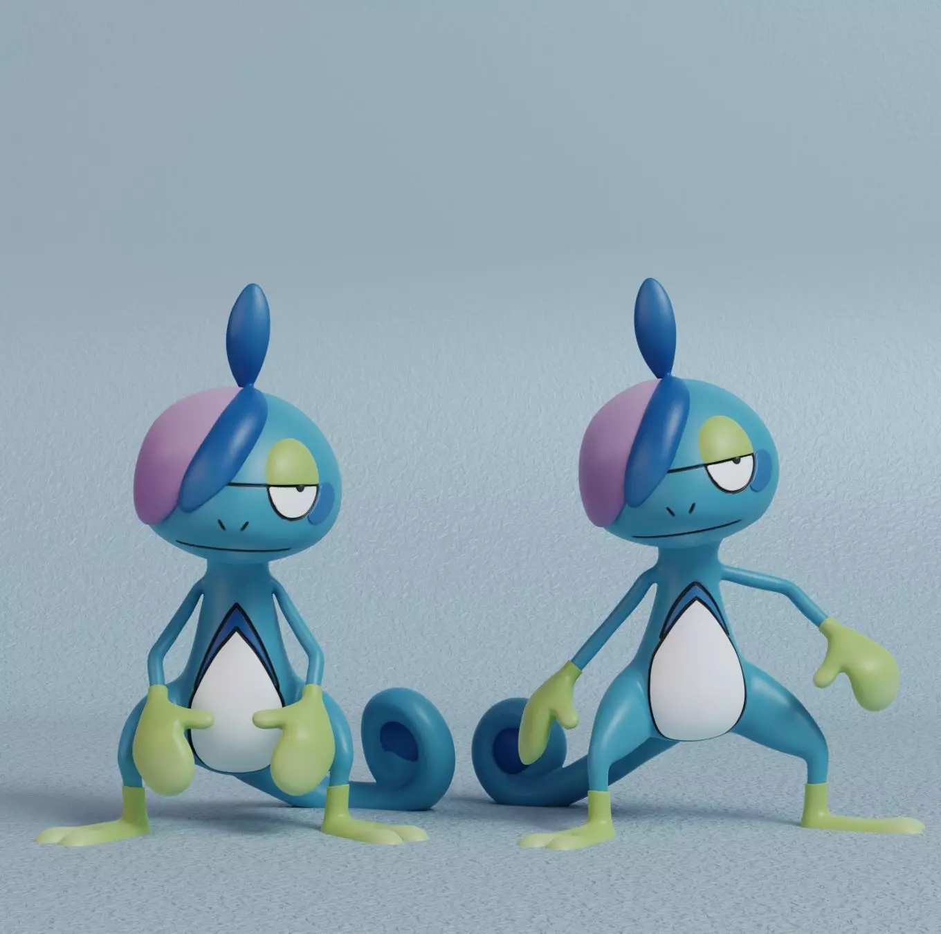 Pokemon - Drizzile with 2 poses 3D print model_0