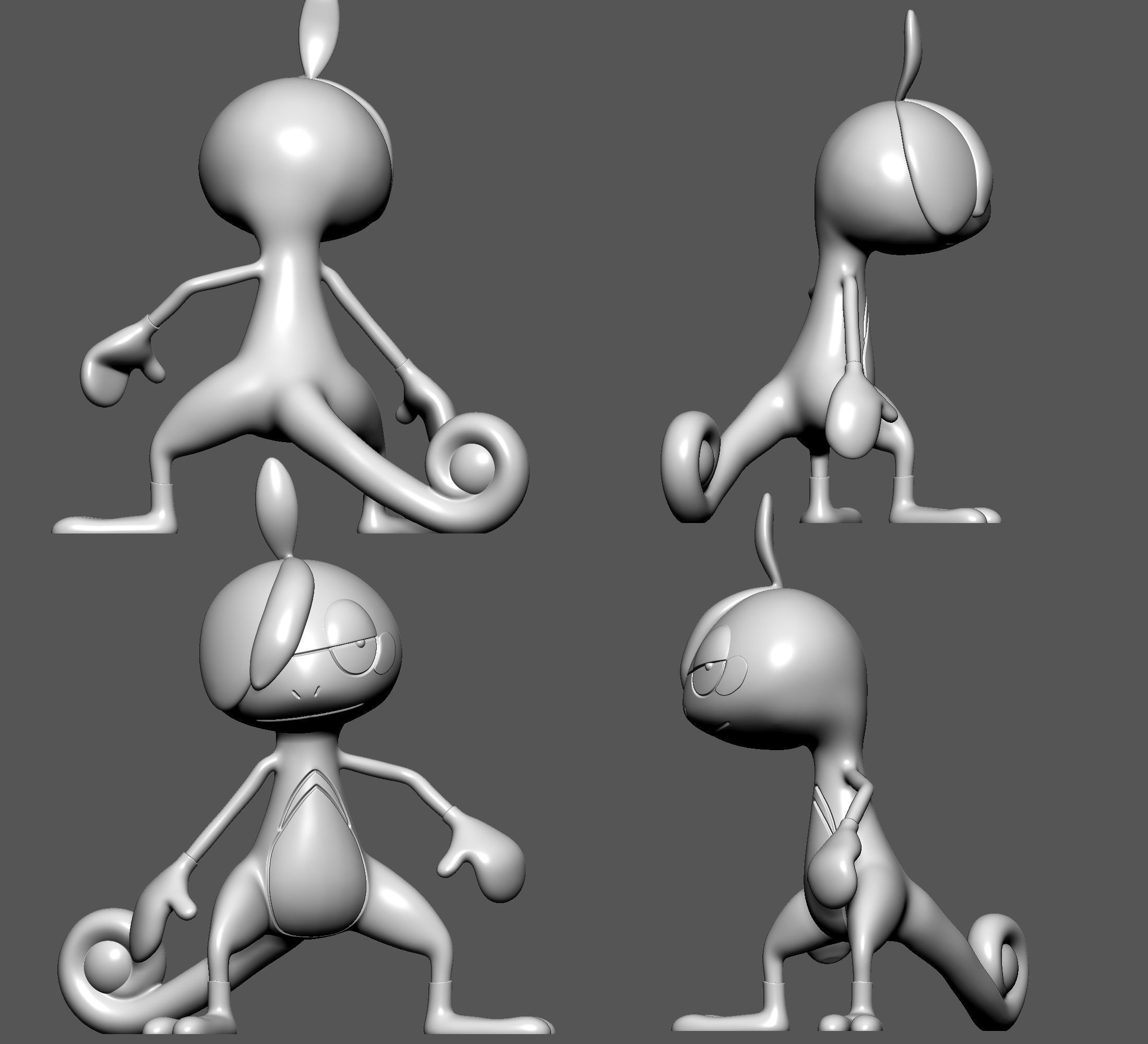 Pokemon - Drizzile with 2 poses 3D print model_3