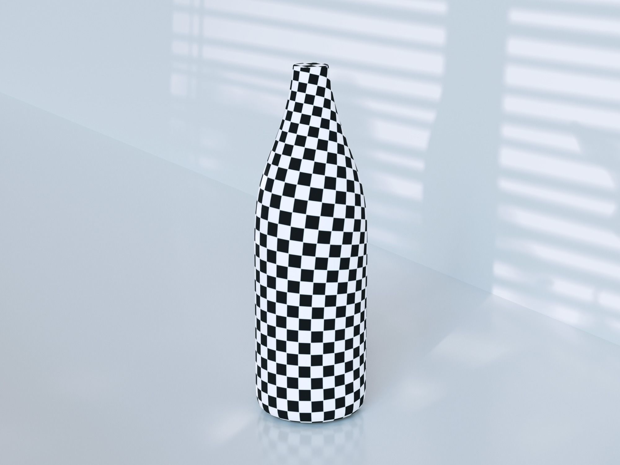 Red Wine Bottle 3D model_13