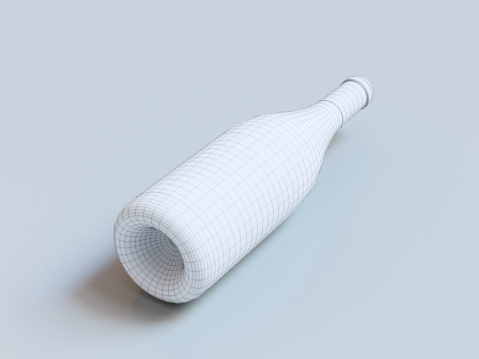 Red Wine Bottle 3D model_20