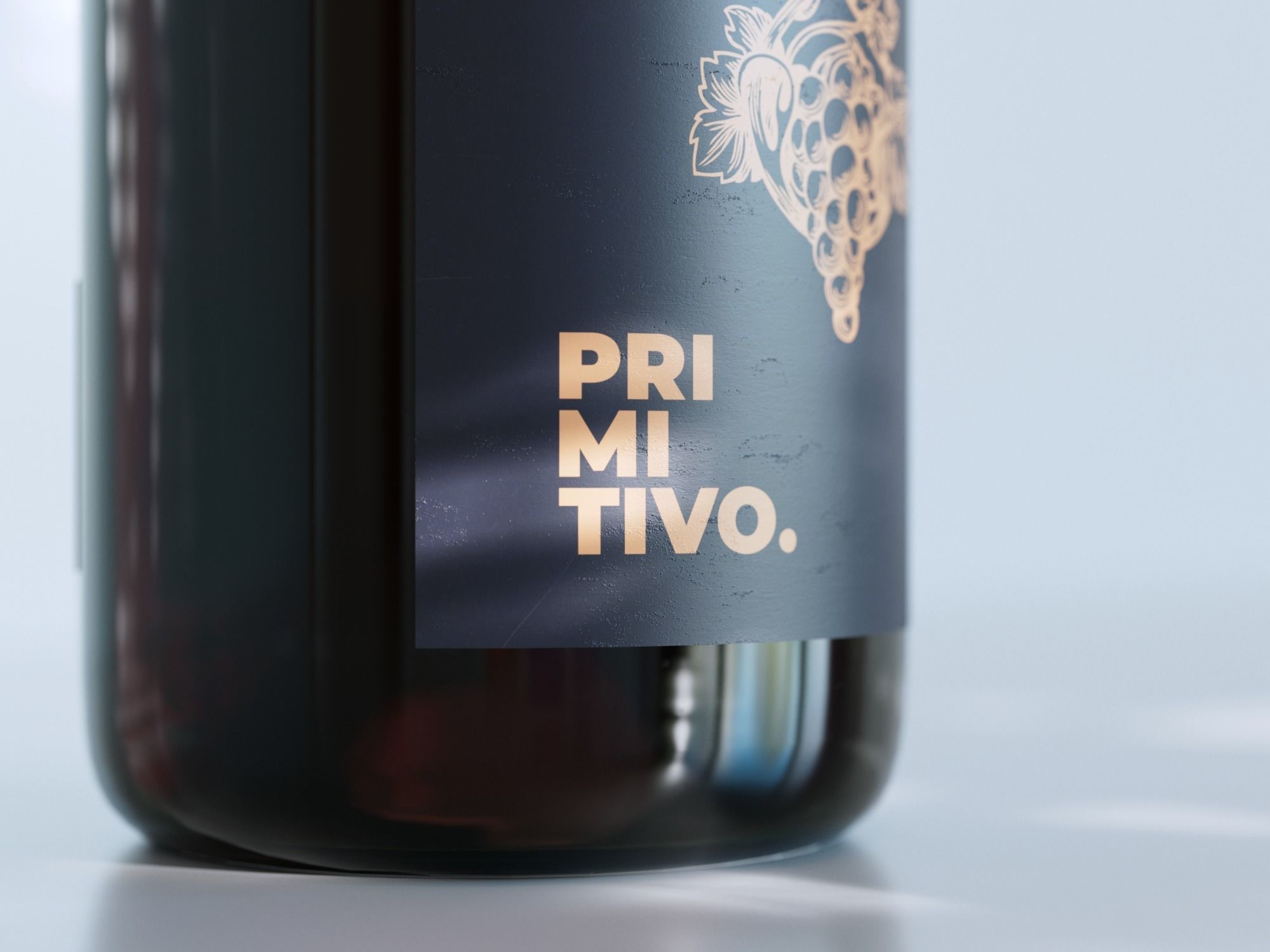 Red Wine Bottle 3D model_4