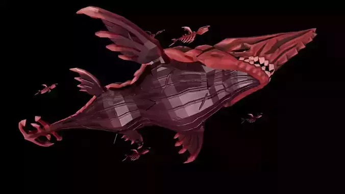 Corpse Leviathan Low-poly 3D model
