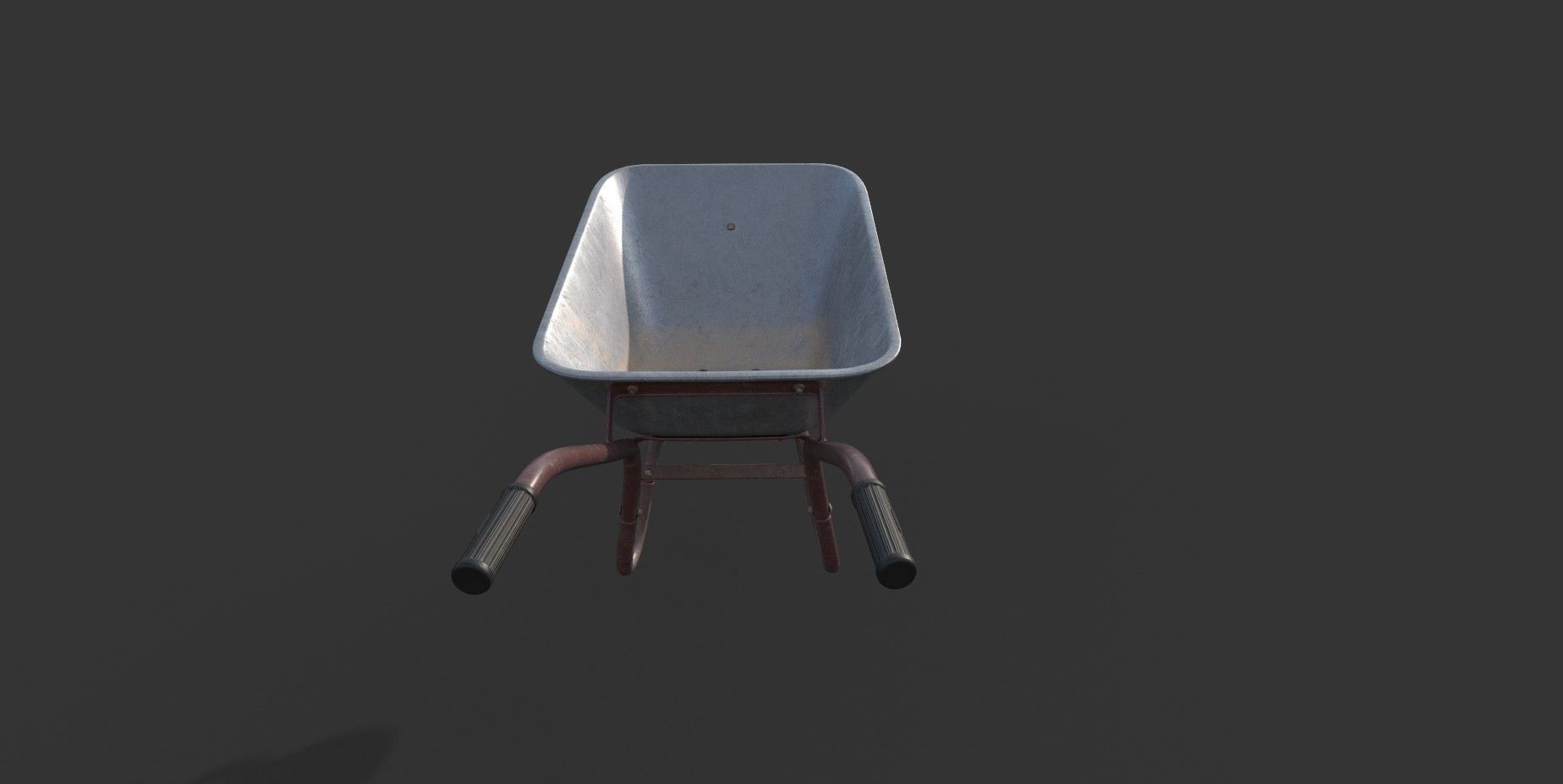 Wheelbarrow Low-poly 3D model Low-poly 3D model_4