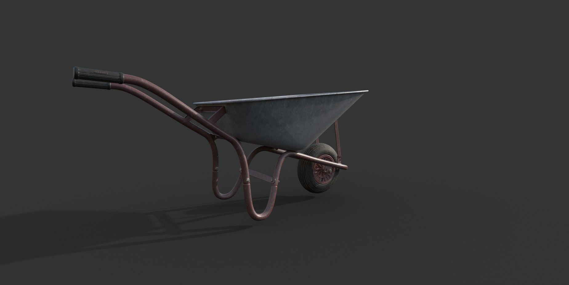 Wheelbarrow Low-poly 3D model Low-poly 3D model_5