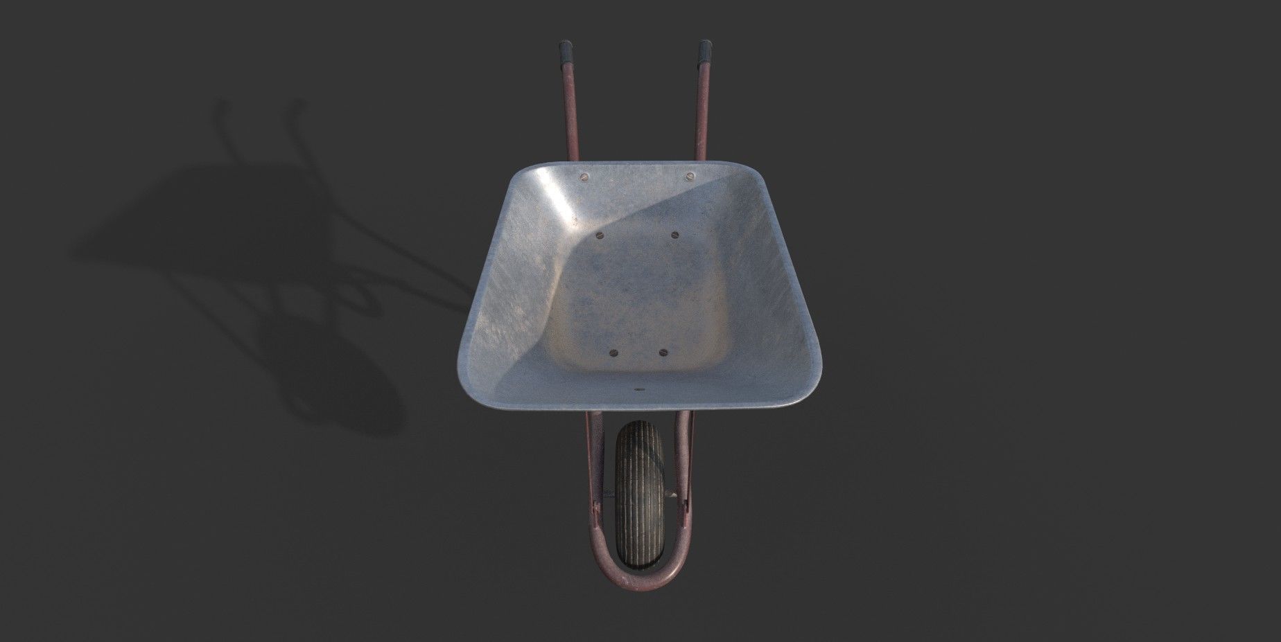 Wheelbarrow Low-poly 3D model Low-poly 3D model_2