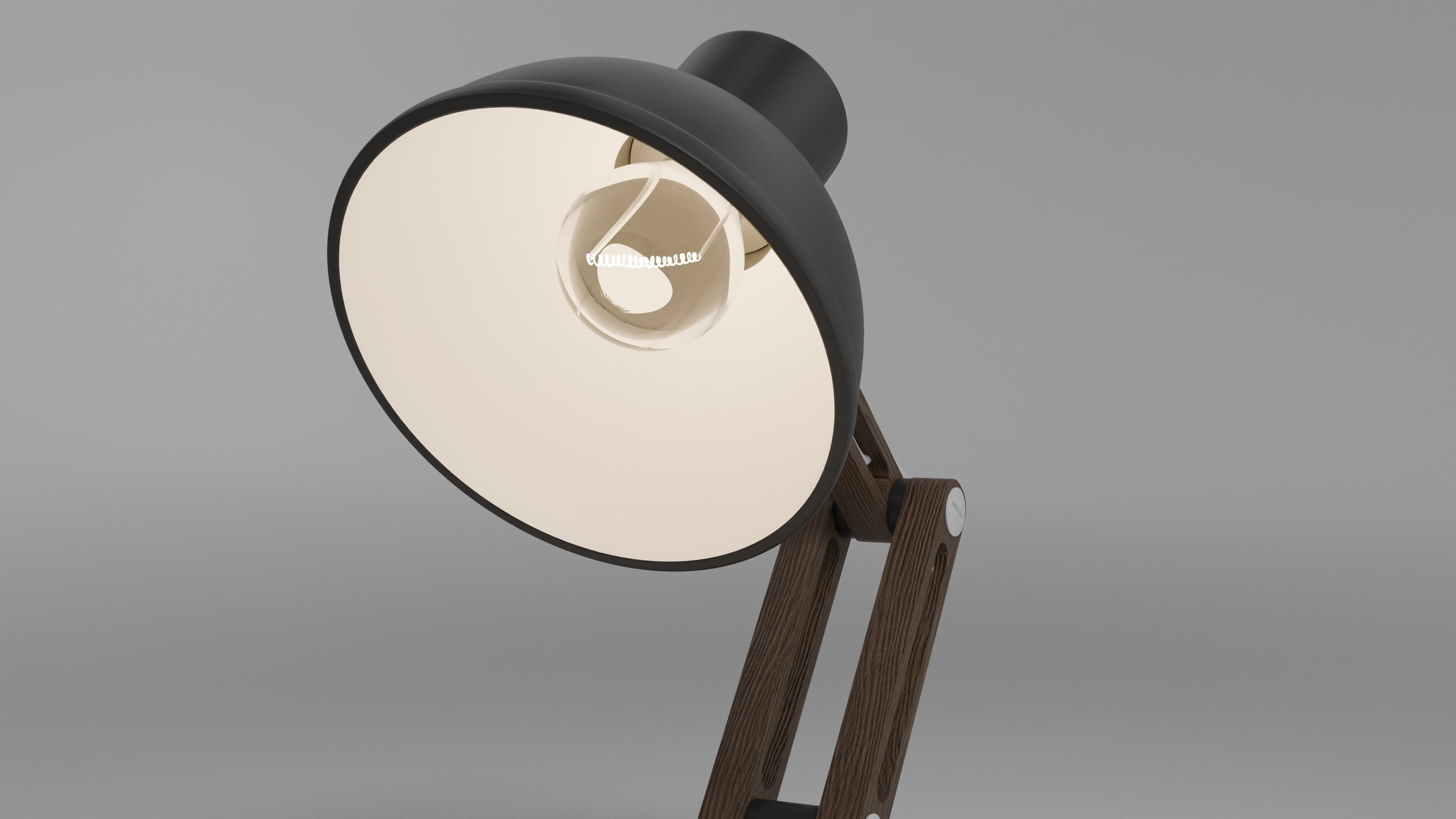 Desk lamp 3D model_1