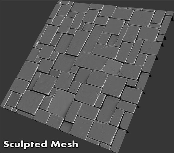 Stone Floor Texture Pack Low-poly 3D model_12