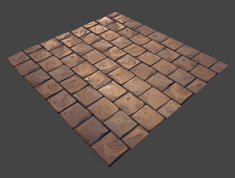 Stone Floor Texture Pack Low-poly 3D model_3