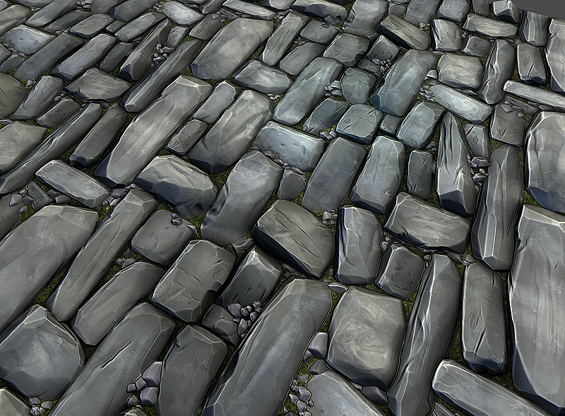 Stone Floor Texture Pack Low-poly 3D model_1