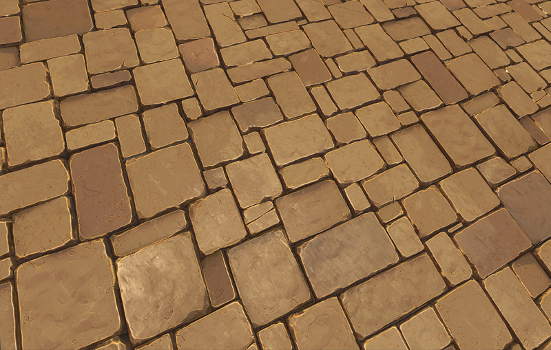 Stone Floor Texture Pack Low-poly 3D model_5