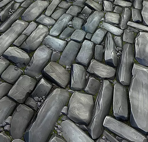 Stone Floor Texture Pack Low-poly 3D model_0