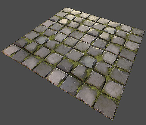 Stone Floor Texture Pack Low-poly 3D model_4