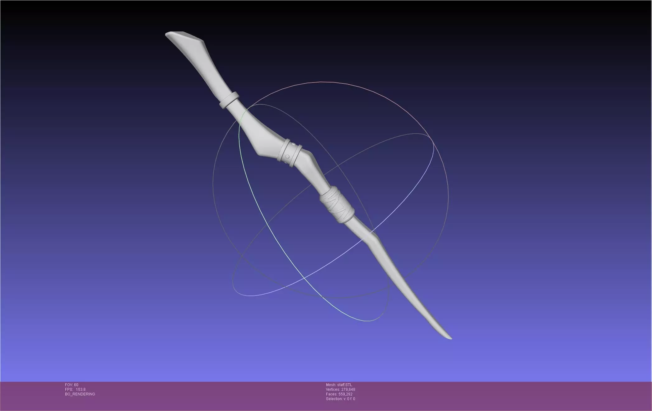 Frieren Fern Staff Printable Assembly 3D print model