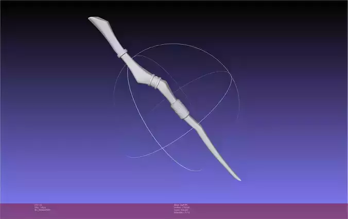 Frieren Fern Staff Printable Assembly 3D print model