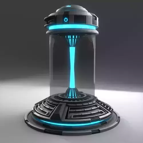Sci-fi Power Source Low-poly 3D model