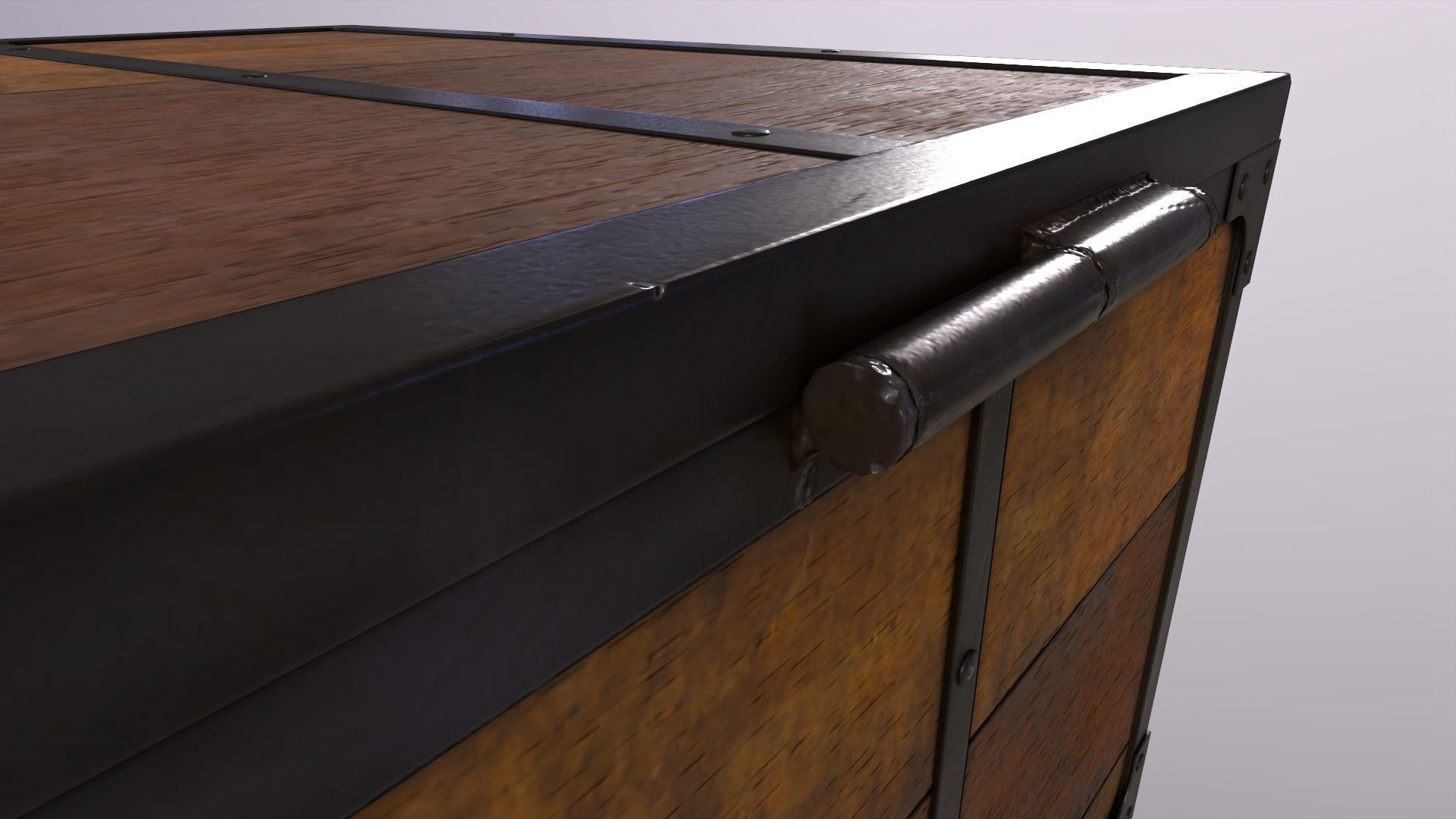 Realistic Jack Daniels Box Low-poly 3D model_4