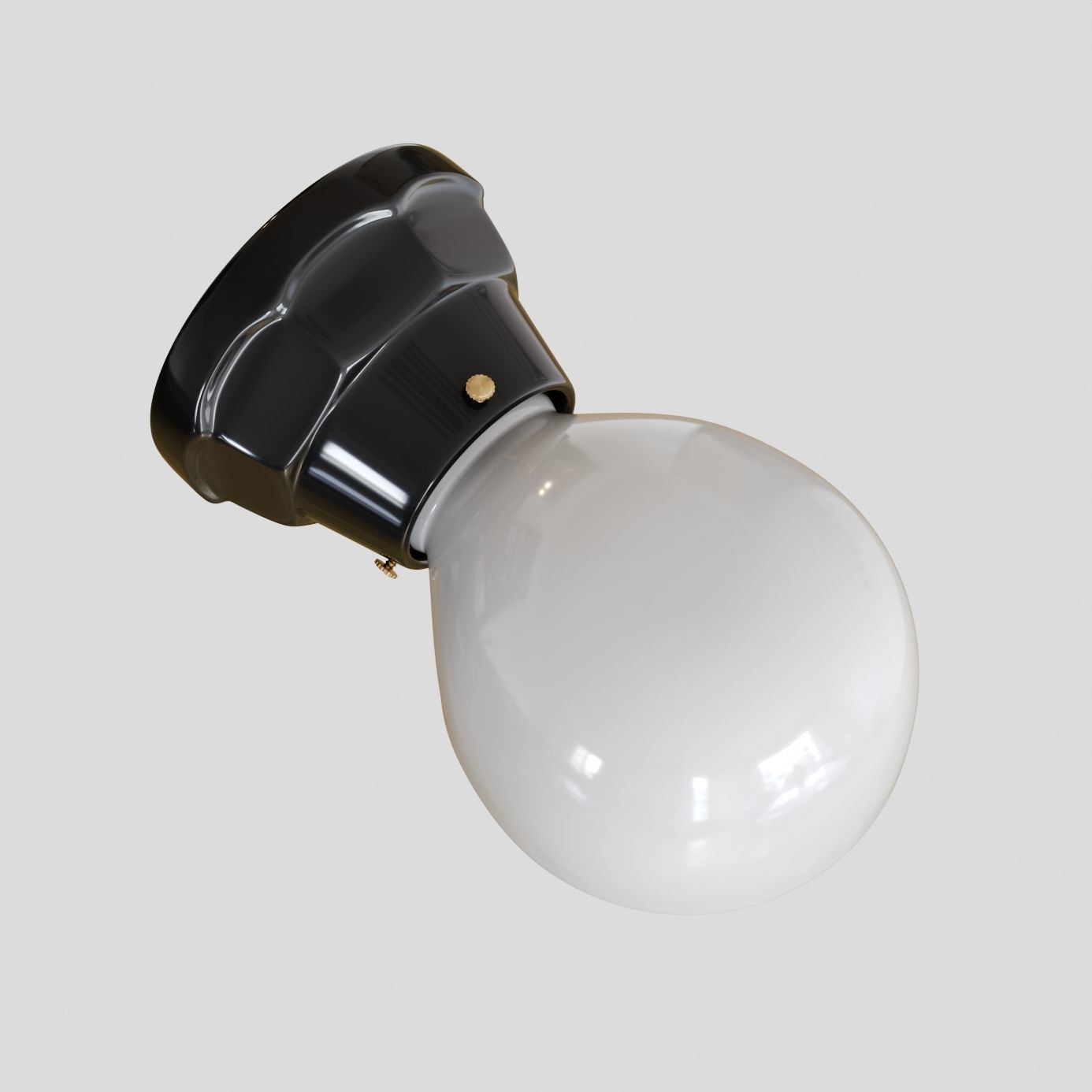 Norfolk Sconce with Dome Turtle Shade  3D model_6