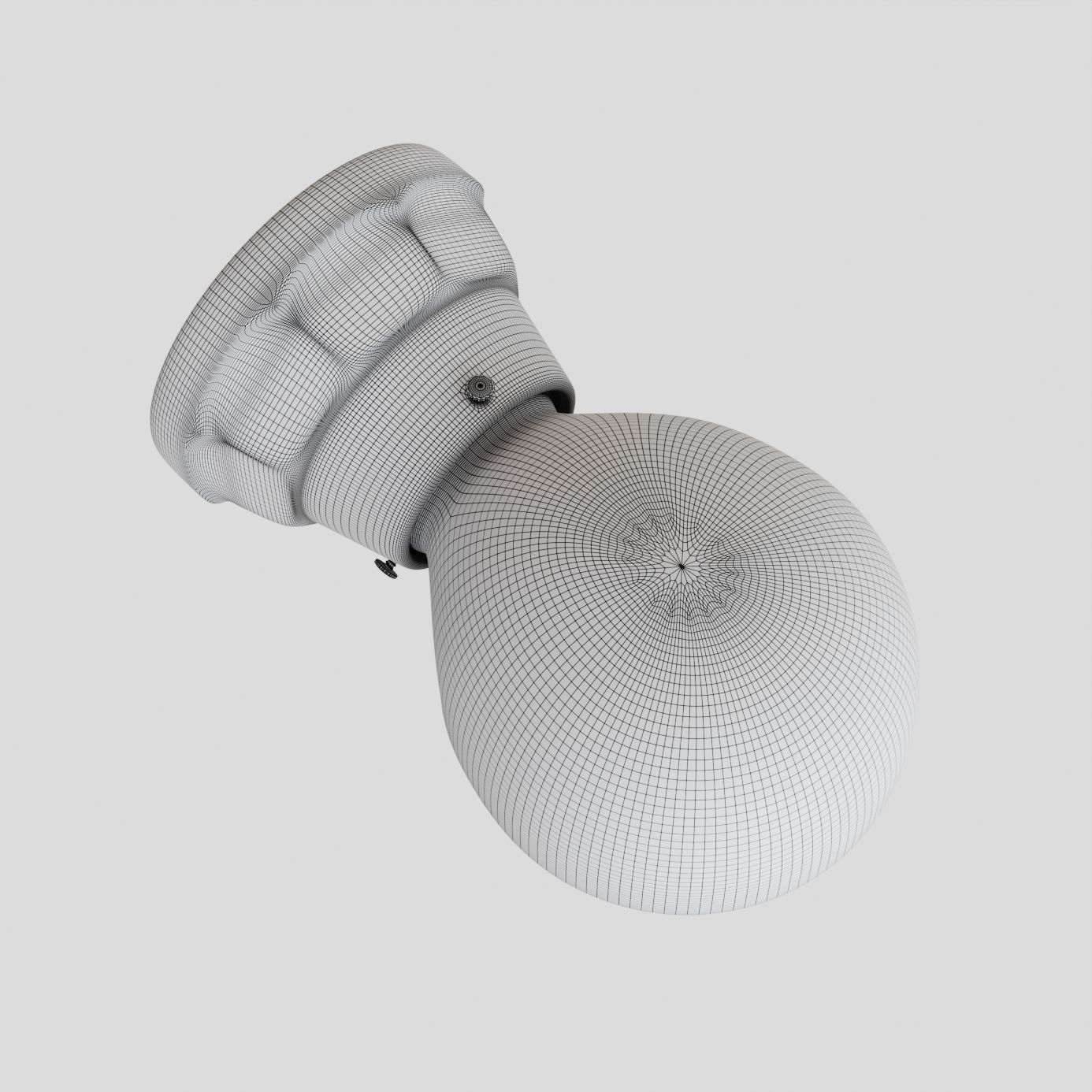 Norfolk Sconce with Dome Turtle Shade  3D model_7