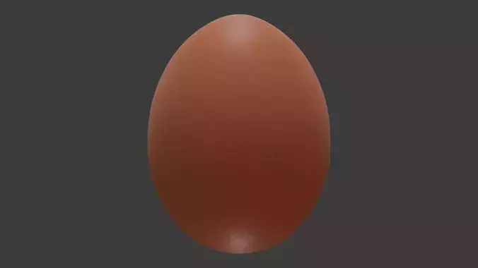 Realistic brown egg