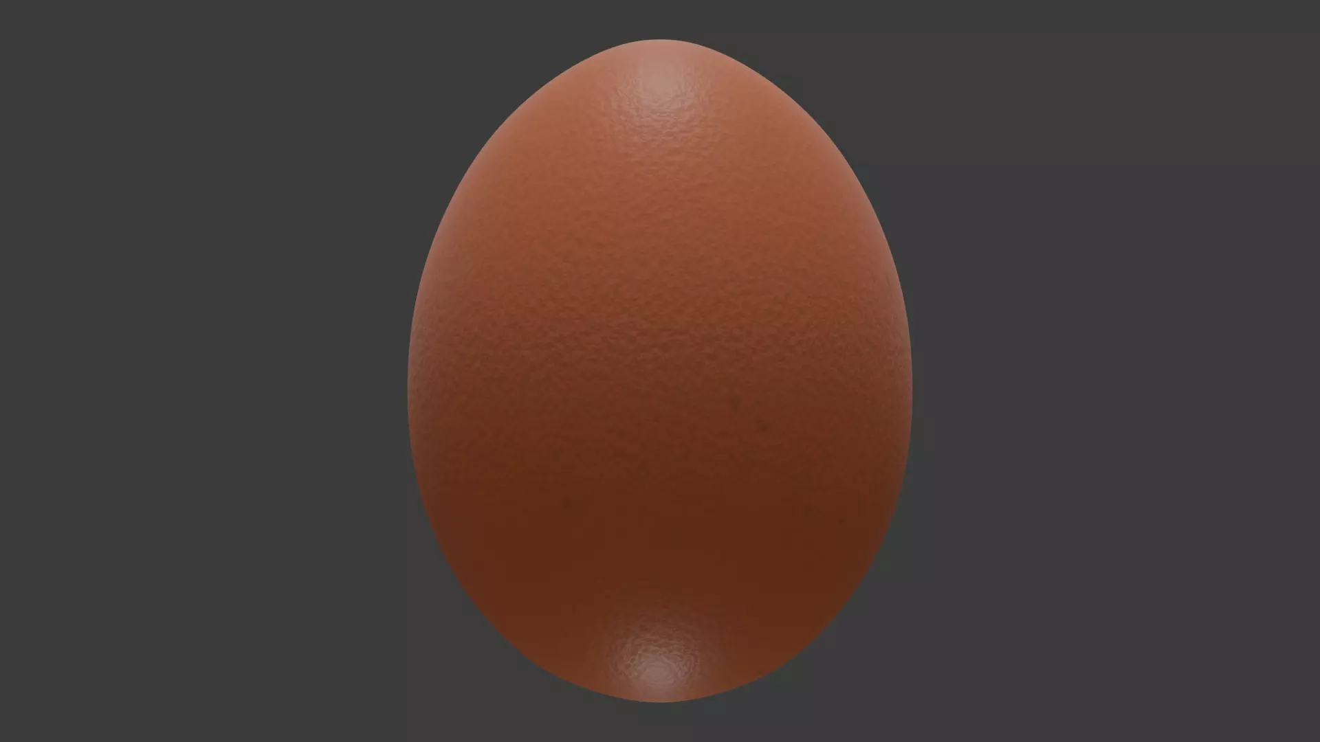 Realistic brown egg Free 3D model_0