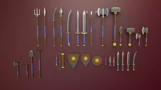 Basic Weapon Set and labor tools