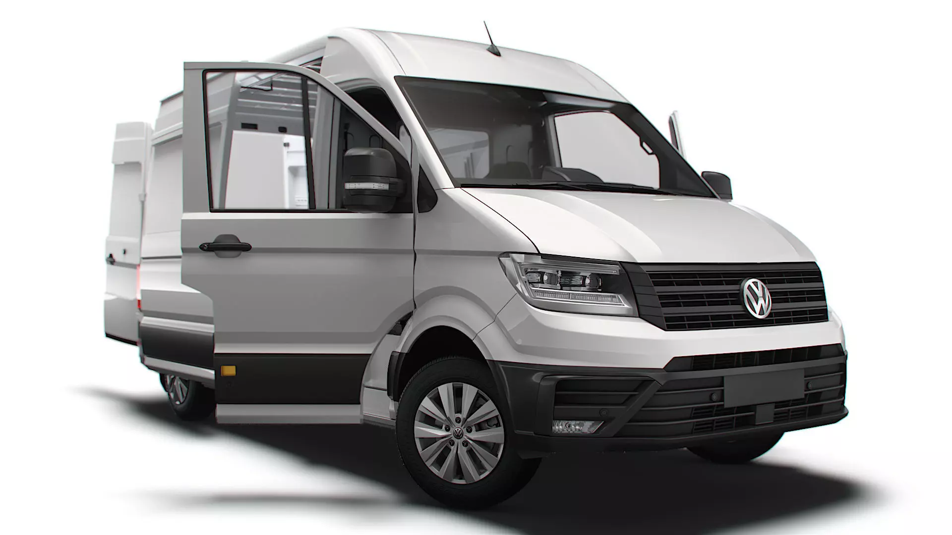 VW Crafter Panel Van L2H2 HQ Interior 2023 3D model