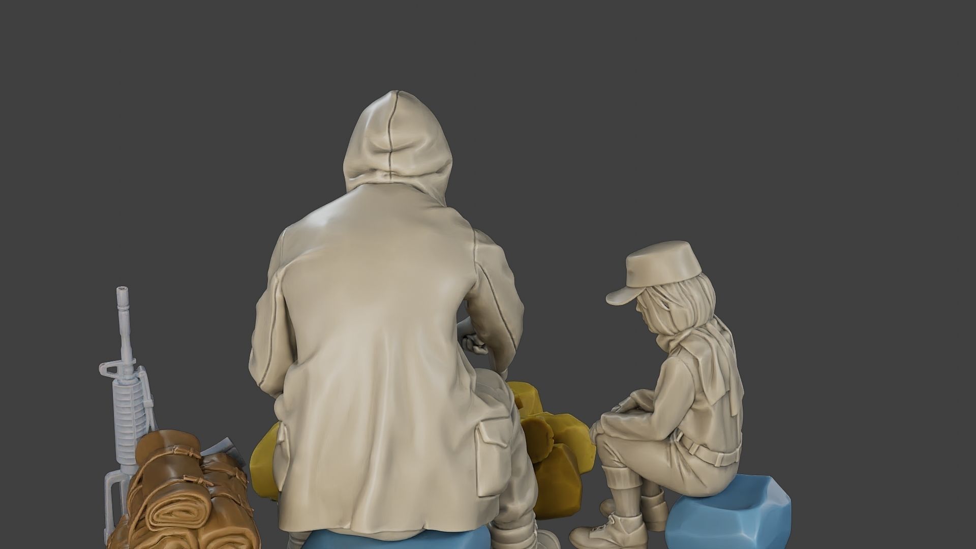 Post-Apocalyptic Male PAM2 003 3D print model_25