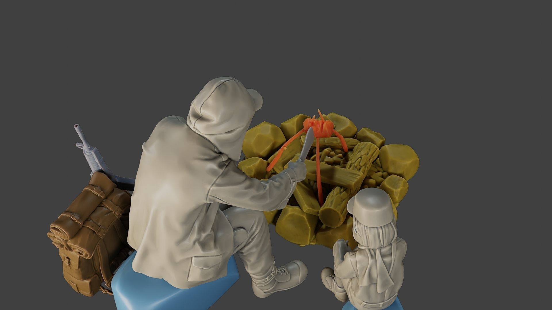 Post-Apocalyptic Male PAM2 003 3D print model_22