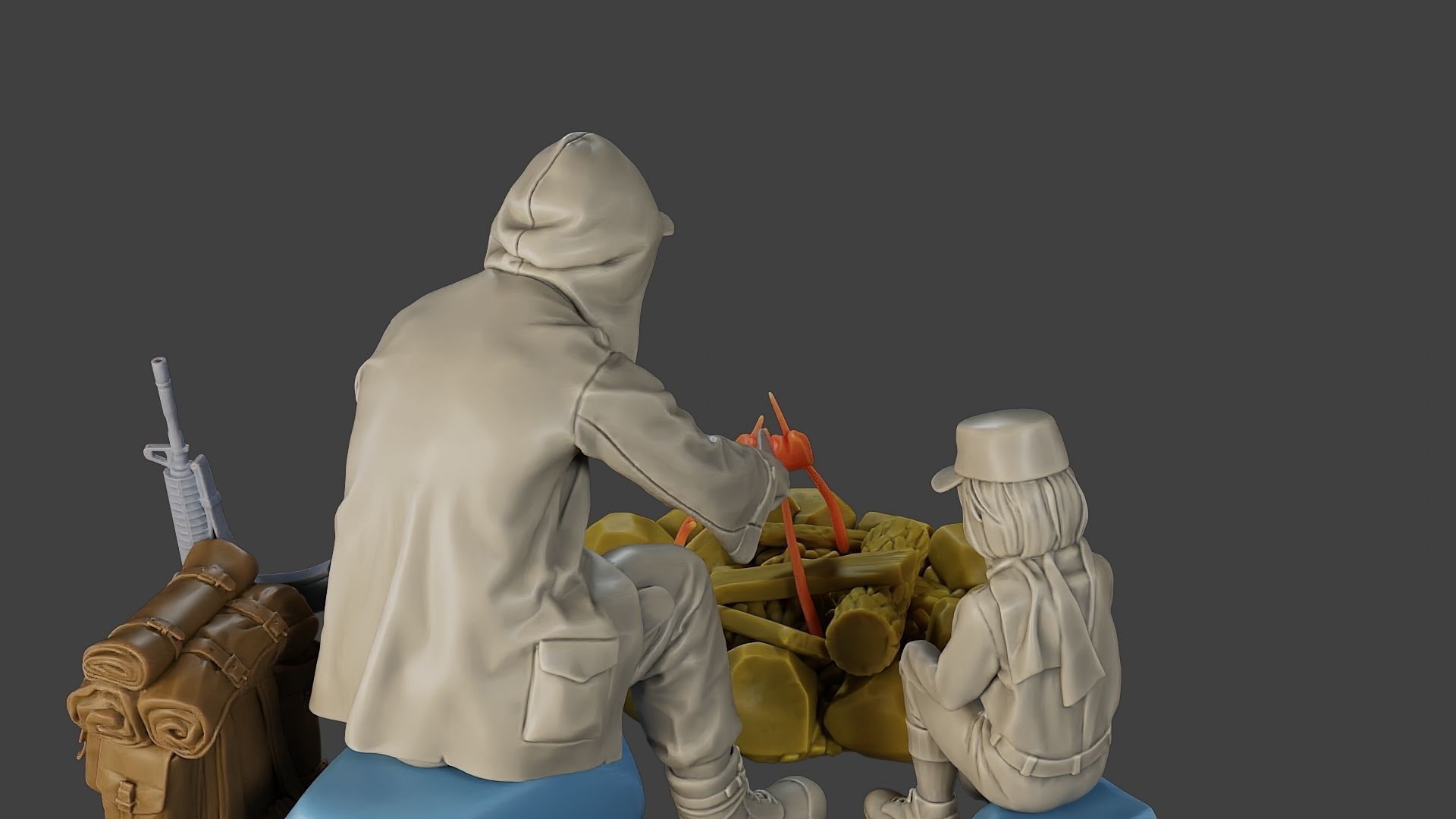 Post-Apocalyptic Male PAM2 003 3D print model_24