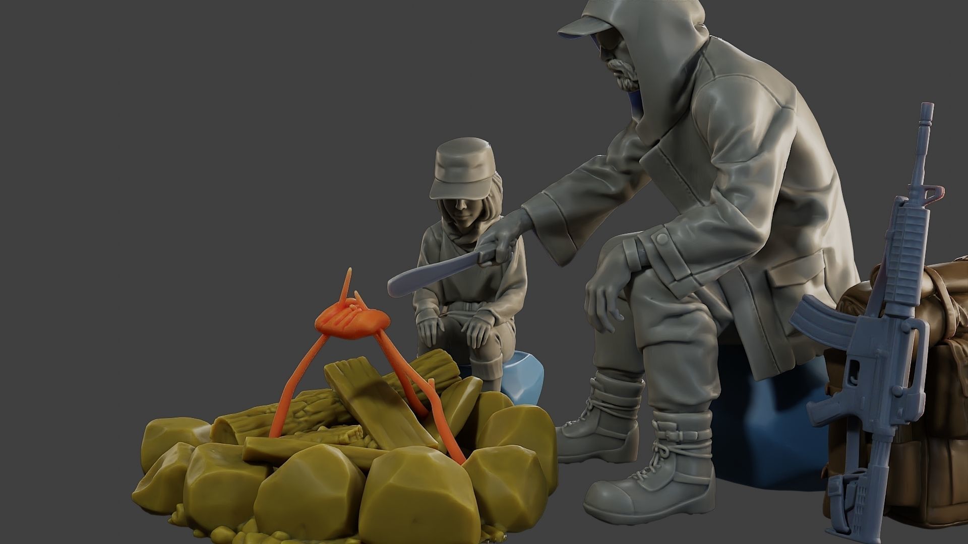 Post-Apocalyptic Male PAM2 003 3D print model_17