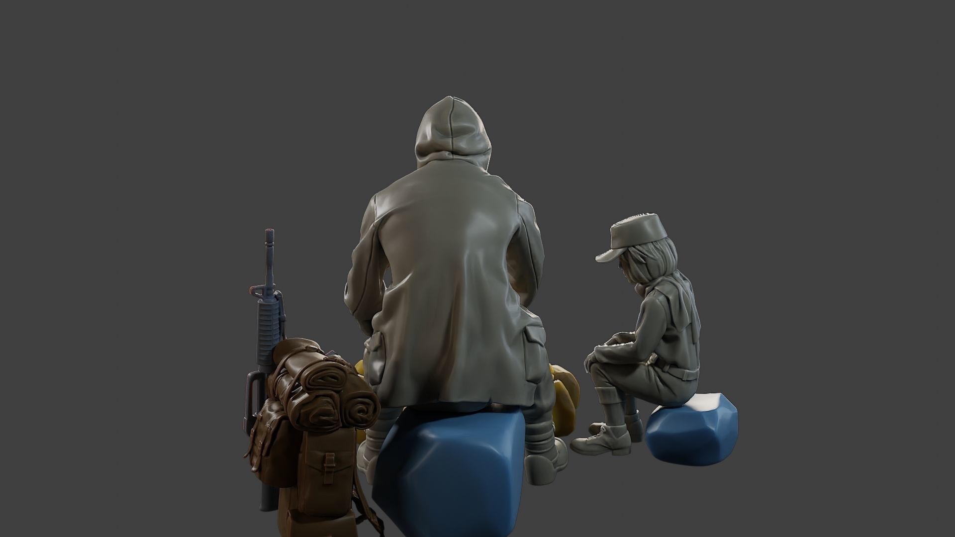 Post-Apocalyptic Male PAM2 003 3D print model_6